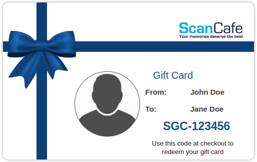 Gift card purchase: Card scan